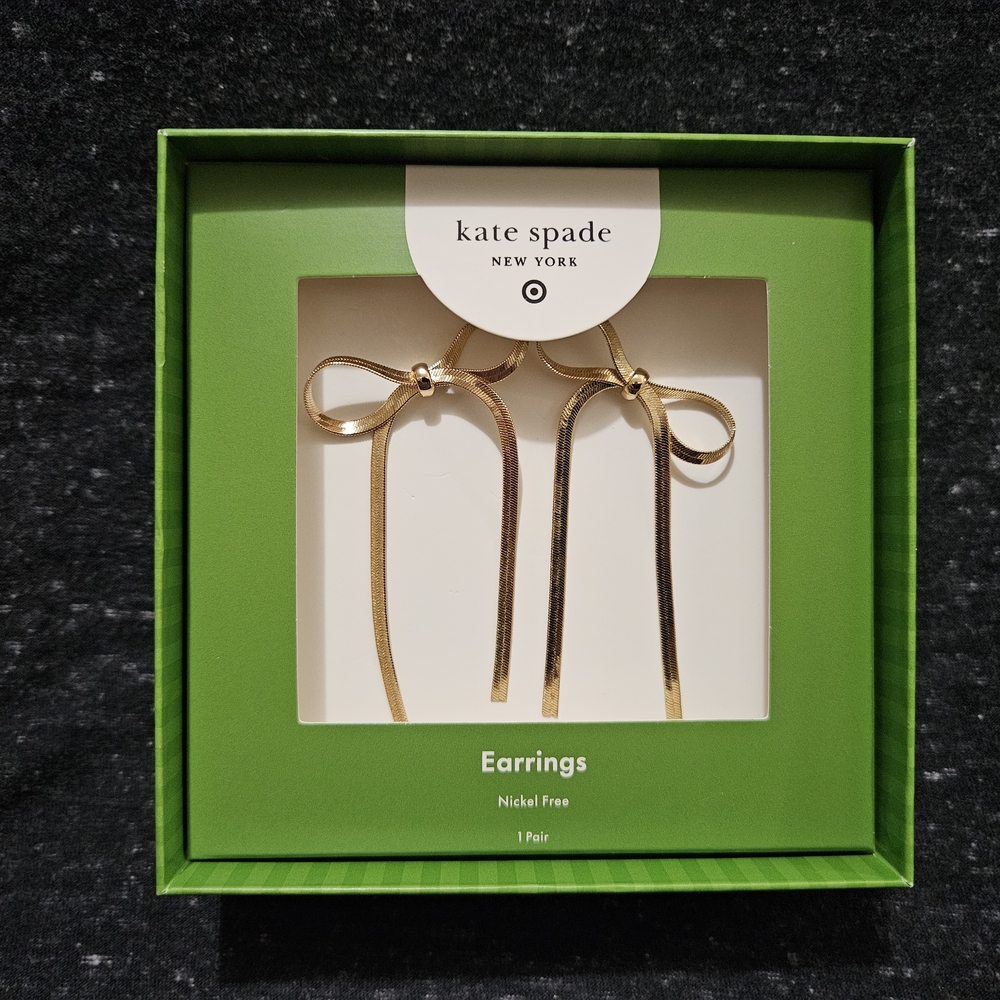 Kate Spade Gold Bow Earrings X Target